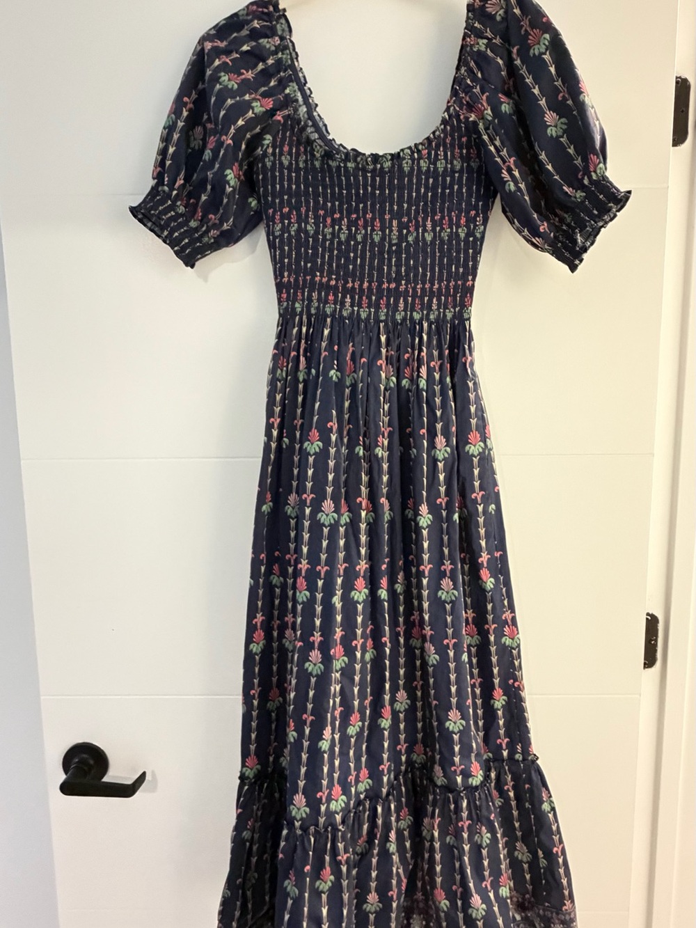 Hill House Navy Floral Midi Dress